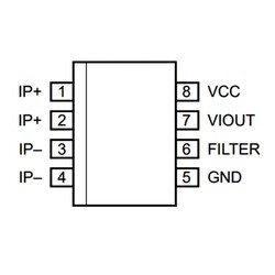 ACS712-30A Smd Akım Sensörü Entegresi Soic-8 - Thumbnail