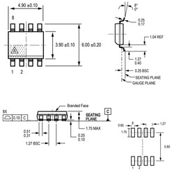 ACS712-5A SMD Current Sensor Integration SOIC-8 - Thumbnail