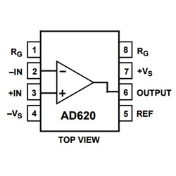 AD620ARZ-REEL Smd 900uA 30uV OpAmp Entegresi Soic-8 - Thumbnail