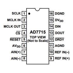 AD7715ANZ Analog Dijital Çevirici Entegresi Dip-16 - Thumbnail