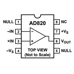 AD820AN OpAmp Entegresi Dip-8 - Thumbnail