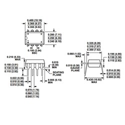 AD820AN OpAmp Entegresi Dip-8 - Thumbnail