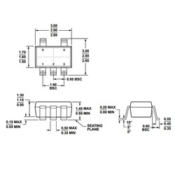 thumbnail image 2 of Analog Devices AD8605ARTZ-R2 Operational Amplifier – SOT-23, 1 Piece, New 2 of 4