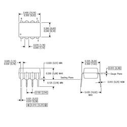 ADC0831 Analog Digital Converter Integration DIP-8 - Thumbnail