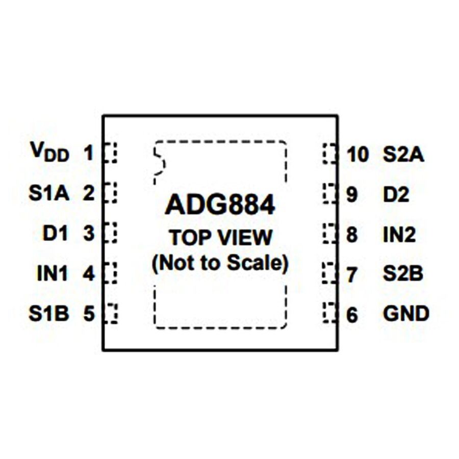 ADG884BRMZ SMD Switch Entegresi MSOP10