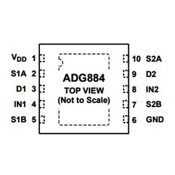 ADG884BRMZ SMD Switch Entegresi MSOP10 - Thumbnail
