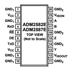 ADM2587EBRWZ Smd Dijital İzolatör Entegresi Soic20 - Thumbnail