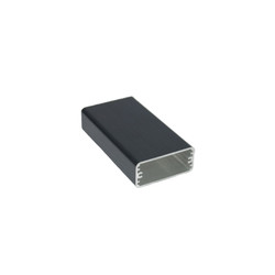 AL-052-10 Alüminyum Profil Kutu Siyah 54 x 24 x 100mm - Kapak ve Conta Dahildir