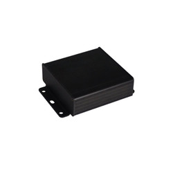 AL-104-10 Alüminyum Profil Kutu Siyah 104 x 35 x 104mm - Kulaklı Kapak