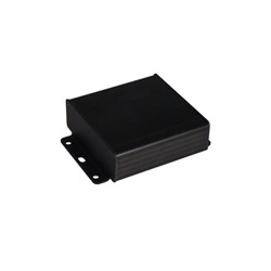 AL-104-15 Alüminyum Profil Kutu Siyah 104 x 35 x 154mm - Kulaklı Kapak