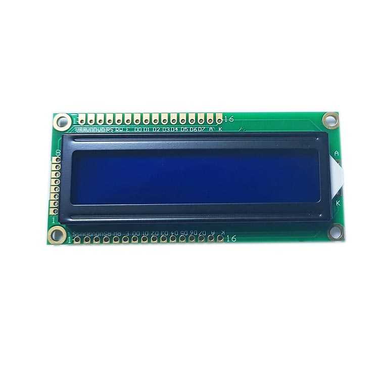 2x16 Lcd Display Top Left - Bottom Left - Blue - BJ1602A2