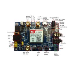 SIM808 Arduino - Raspberry Pi GSM - GPS - GPRS Geliştirme Modülü (IMEI No Kayıtlıdır) - Thumbnail