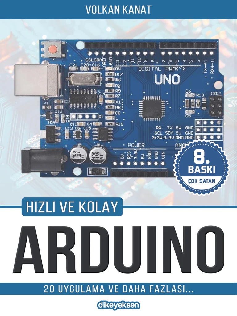 Arduino Hızlı ve Kolay Kitabı 8. Baskı  - Volkan Kanat - Thumbnail