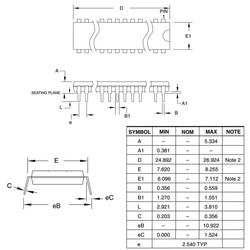 AT89C4051-24PU 8-Bit 24MHz Mikrodenetleyici DIP-20 - Thumbnail