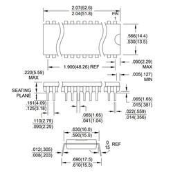 AT89C51-24PC 8-Bit 24MHz Microcontroller DIP-40 - Thumbnail