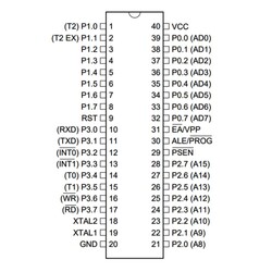 AT89C52-24PC 8-Bit 24MHz Microcontroller DIP-40 - Thumbnail