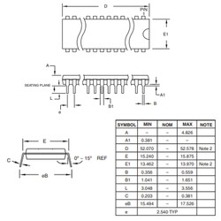 AT89S51-24PU 8-Bit 24MHz Microcontroller DIP-20 - Thumbnail