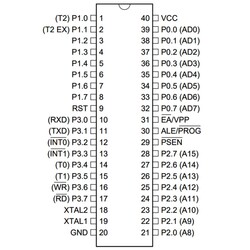 AT89S52-24PU 8-Bit 33MHz Mikrodenetleyici DIP-40 - Thumbnail