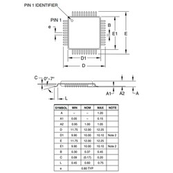 ATMEGA1284P-AU Smd 8-Bit 20MHz Microcontroller TQFP44 - Thumbnail