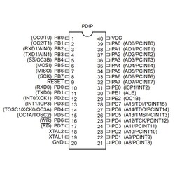 ATMEGA162-16PU 8-Bit 16MHz THT Mikrodenetleyici DIP40 - Thumbnail