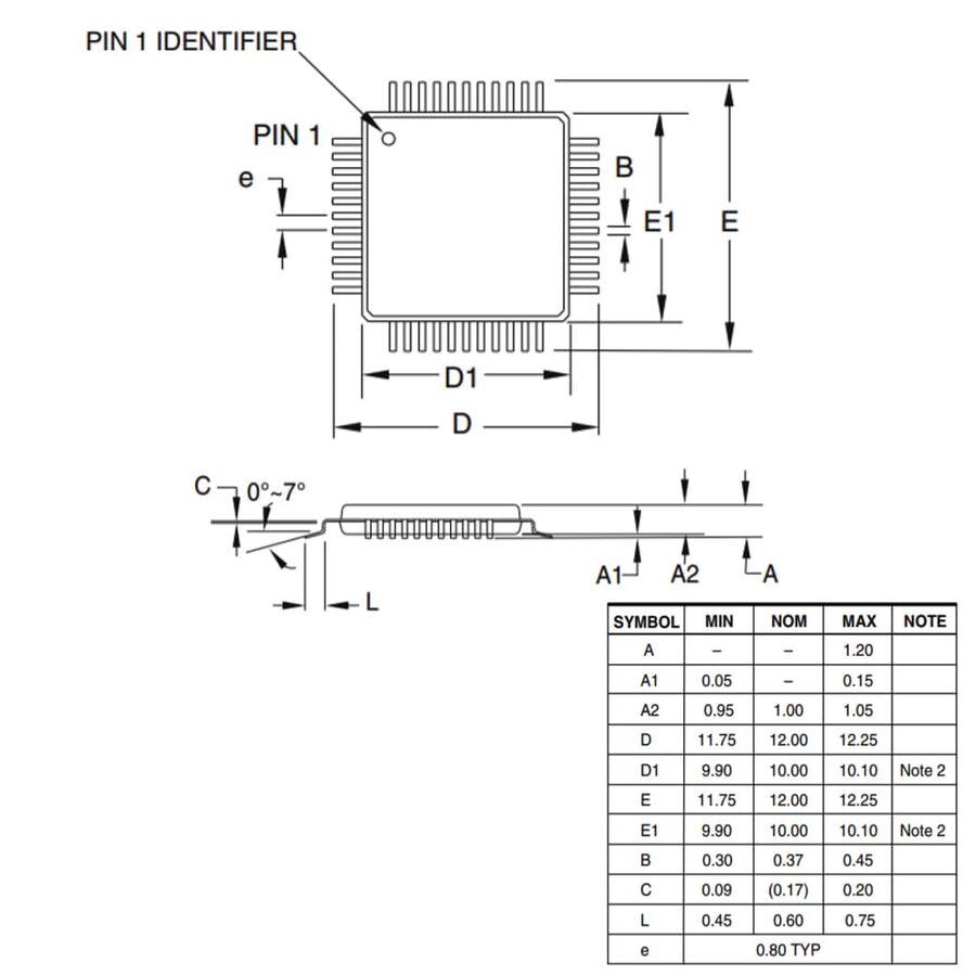 ATMEGA16A-AU SMD 8-Bit 16Mhz Microcontroller TQFP-44