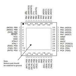 ATMEGA32A-AU SMD 8-Bit 16Mhz Mikrodenetleyici TQFP-44 - Thumbnail