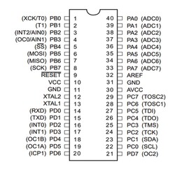 ATMEGA32A-PU 8-Bit 16MHz Mikrodenetleyici DIP-40 - Thumbnail