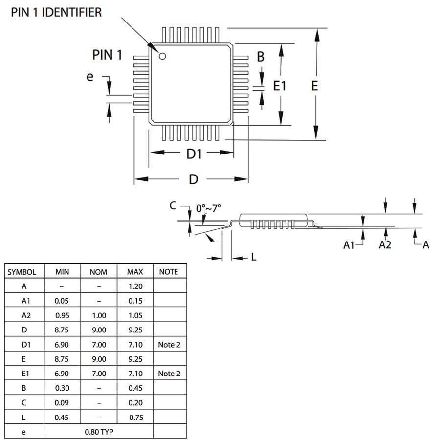 ATMEGA88PA-AU SMD 8-Bit 20MHz Microcontroller TQFP-32