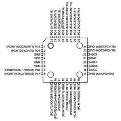 ATMEGA88PA-AU SMD 8-Bit 20MHz Microcontroller TQFP-32 - Thumbnail