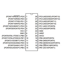 ATMEGA88PA-PU 8-Bit 20MHz Microcontroller DIP-28 - Thumbnail