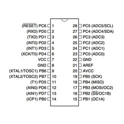 ATMEGA8A-PU 8-Bit 16MHz Microcontroller DIP-28 - Thumbnail