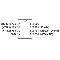 ATtiny12-8PU 8 Bit 8MHz Mikrodenetleyici PDIP-8 - Thumbnail