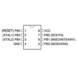 ATtiny12-8PU 8 Bit 8MHz Microcontroller PDIP-8 - Thumbnail