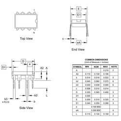 ATtiny13A 8-Bit 20MHz Mikrodenetleyici DIP-8 - Thumbnail