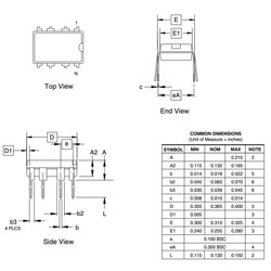 ATtiny85-20PU 8-Bit 20MHz Mikrodenetleyici DIP-8 - Thumbnail