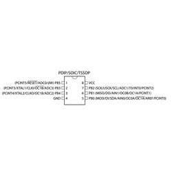 ATtiny85-20PU 8-Bit 20MHz Microcontroller DIP-8 - Thumbnail