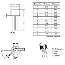 BC160 Transistor BJT PNP TO-39 - Thumbnail