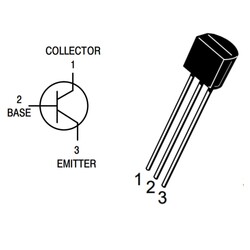 BC237 Transistor BJT NPN TO-92 - Thumbnail
