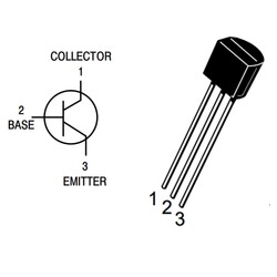 BC237 Transistör Bjt NPN TO-92 100mA 45V - Thumbnail