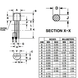 BC238 Transistor BJT NPN TO-92 - Thumbnail