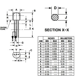 BC238 Transistör Bjt Npn TO-92 100mA, 20V - Thumbnail