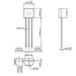 BC307 Transistor BJT PNP TO-92 - Thumbnail