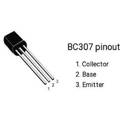 BC307 Transistör Bjt Pnp TO-92 100mA, 45V - Thumbnail