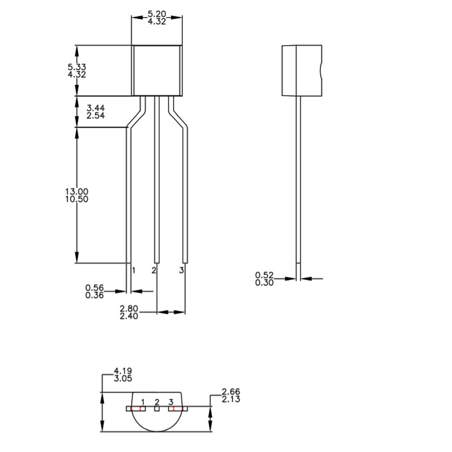 Bc547 transistor Bjt npn TO92 buy at affordable price
