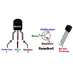 BC556 Transistor BJT PNP TO-92 - Thumbnail