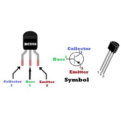 bc558 Transistor Bjt Pnp To-92 - Thumbnail