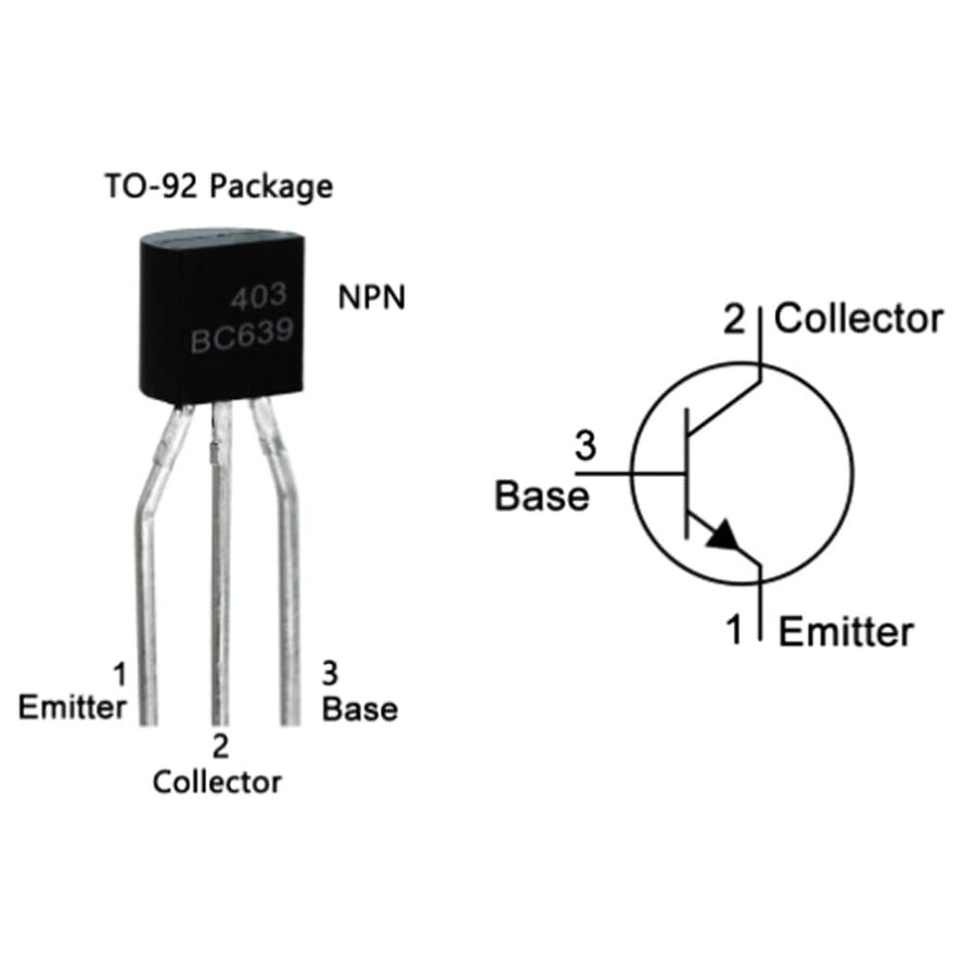 BC639 Transistor BJT NPN TO-226AA
