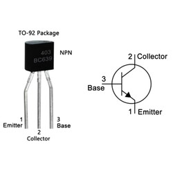 BC639 Transistor BJT NPN TO-226AA - Thumbnail