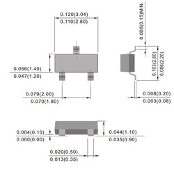 BC817-40-HT 0.5A 45V NPN Transistor SMD - Thumbnail