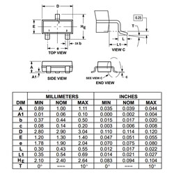 BC817-25-HT Smd Transistör Sot-23 NPN 0.5A 45V - Thumbnail